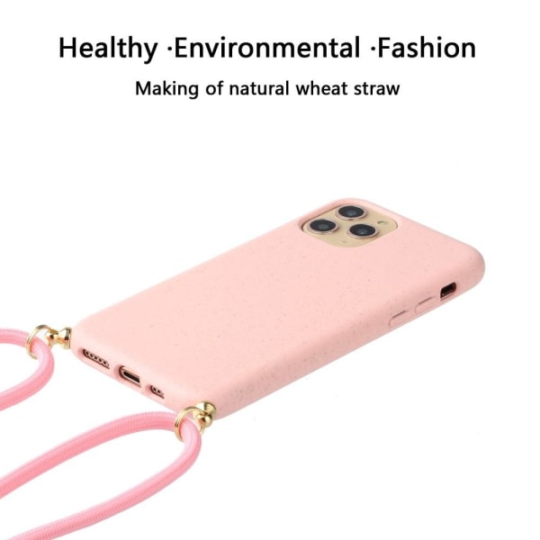 SKALO iPhone 15 Pro Max Mobilhalsband Skal - Rosa Rosa