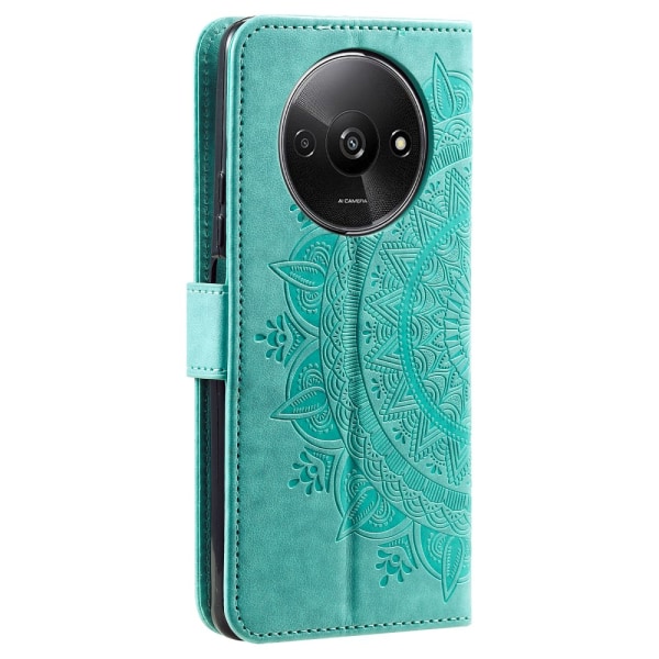 SKALO Xiaomi Redmi A3 Mandala Flip Cover - Turkis Turquoise