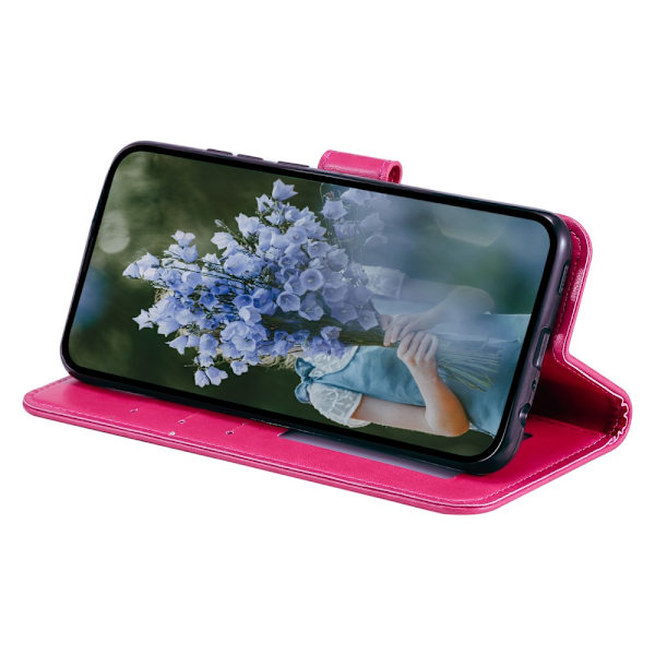 SKALO Google Pixel 7a Mandala lompakkokotelo - Cerise Cerise