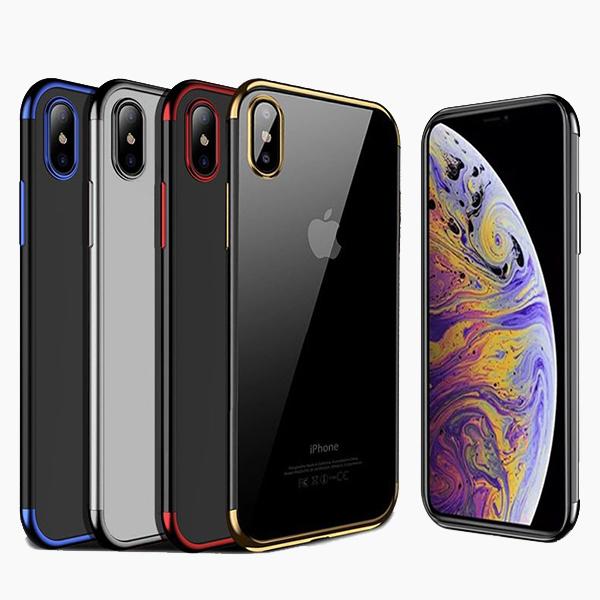 Design TPU-skal Electro Plating till iPhone Xs Max Black