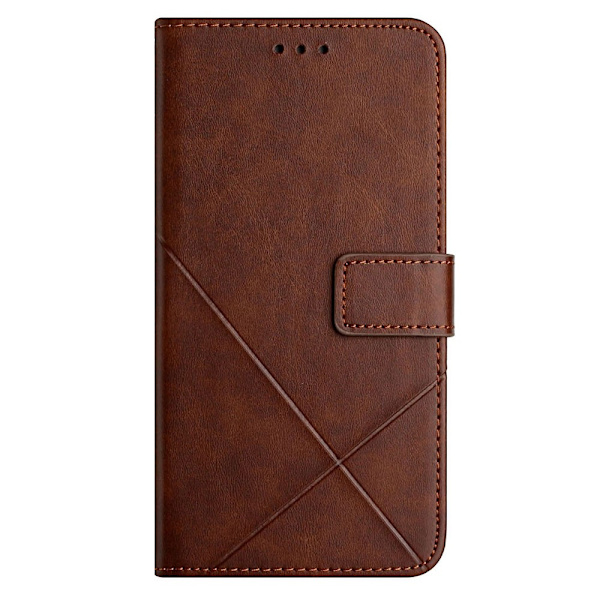 SKALO Samsung A23 5G Embossed Plånboksfodral i PU-Läder - Brun Brun
