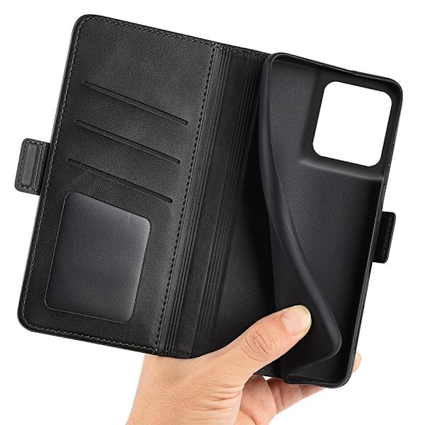 SKALO Motorola Edge 50 Ultra Premium Cut Flip Cover - Sort Black