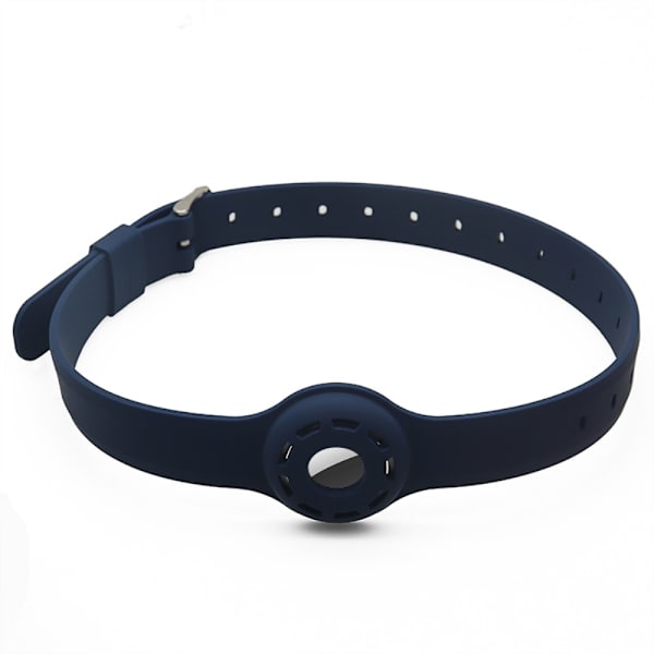 SKALO AirTag Holder Silicone Pet Collar - Mørkeblå Dark blue