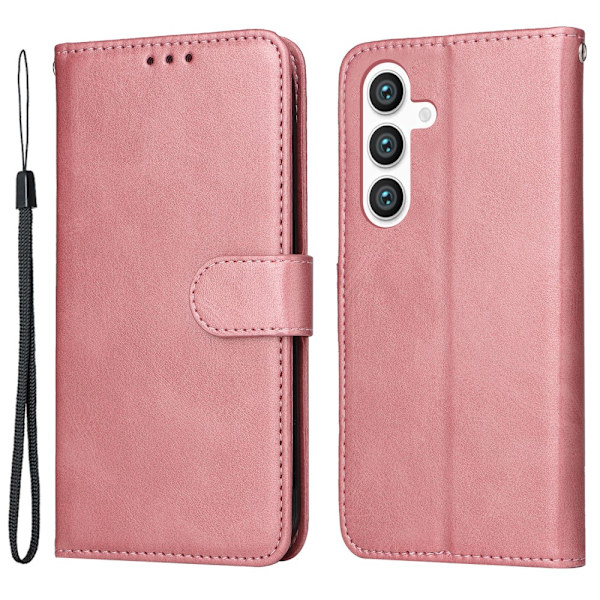 SKALO Samsung S24+ PU-Läder Plånboksfodral - Fler färger Rosa