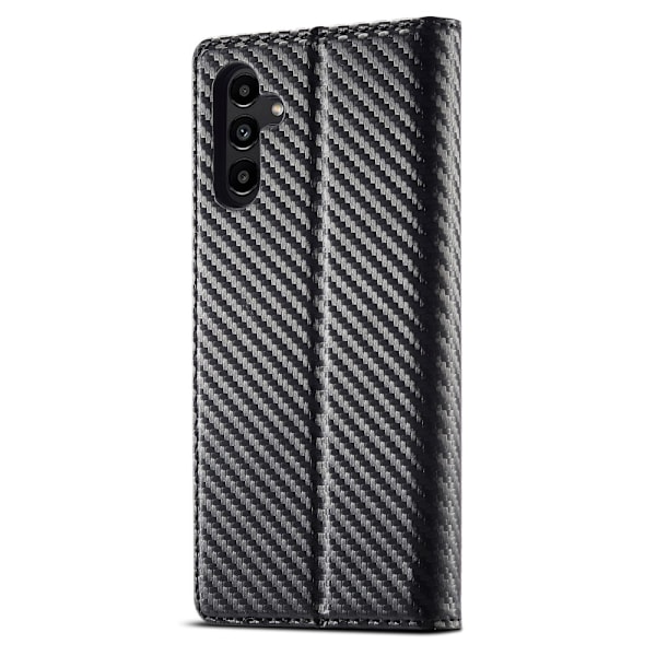 SKALO Samsung S25+ LC.IMEEKE Carbon Fiber Lompakkokotelo - Musta Black