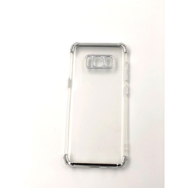 Extra tåligt design silikonskal | färgade kanter Samsung S8 - fler färger Röd