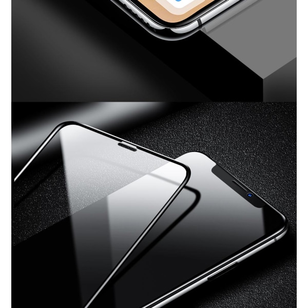 SKALO iPhone 11 FULL-FIT Hærdet Glas Skærmbeskyttelse Black