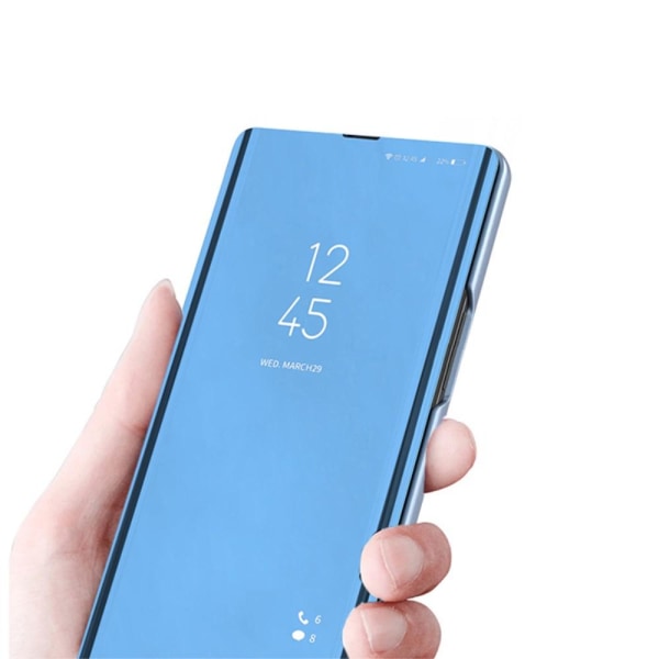 SKALO Xiaomi 13 5G Clear View Mirror Etui - Sølv Silver