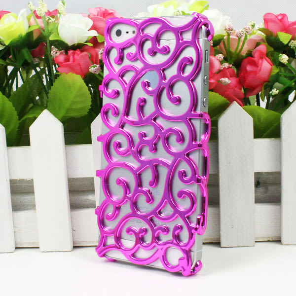 Ringlande Blommor Skal till iPhone 5/5S/SE Red