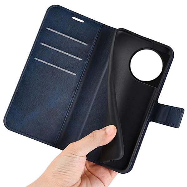 SKALO OnePlus 11 5G Flip Cover m. pung i PU-læder - Blå Blue