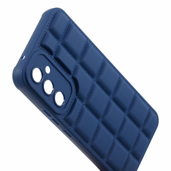 SKALO Samsung A15 5G Puffer Bumper TPU-Cover - Mørkeblå Dark blue