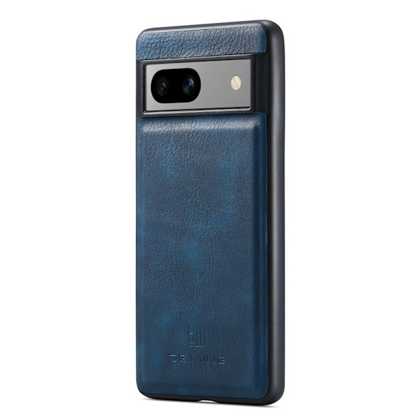 DG MING Google Pixel 7a 2-in-1 magneetti lompakkokotelo - Sininen Blue