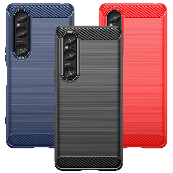 SKALO Sony Xperia 1 VI Armor Carbon Stöttåligt TPU-skal - Fler färger Svart