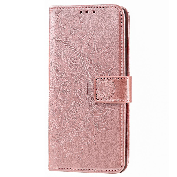 SKALO Sony Xperia 5 V Mandala lompakkokotelo - Ruusukulta Pink gold