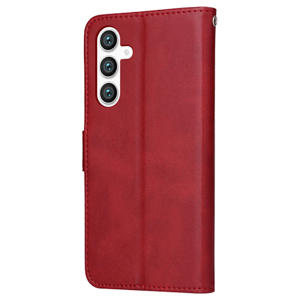 SKALO Samsung S23 FE PU-læder Pungetui - Vælg farve Red