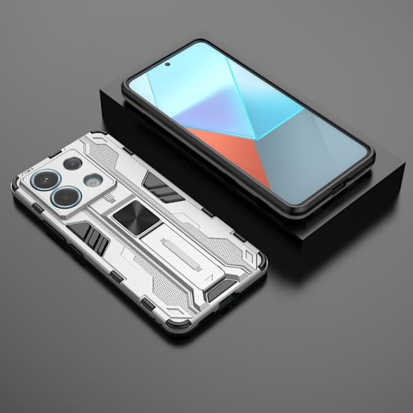 SKALO Xiaomi Redmi Note 13 Pro 5G Hybrid BIBERCAS Cover - Sølv Silver