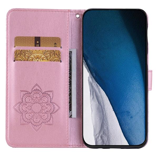 SKALO Motorola Moto G53 5G Mandala Owl Plånboksfodral - Roséguld Rosa guld