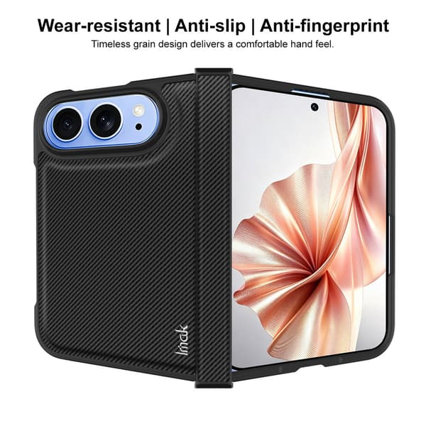 IMAK Ruiyi Series Deksel til iPhone Duo - Musta Black