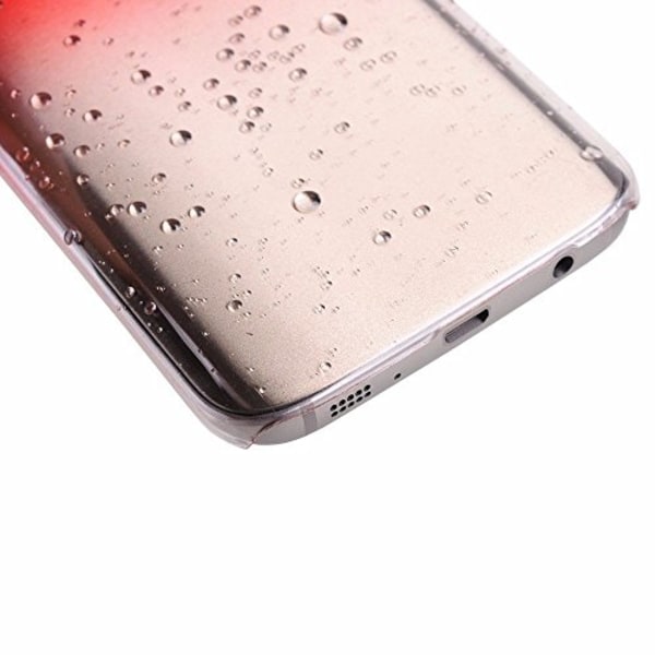 Gradient skal till Samsung S7 med vattendroppar - fler färger Vit