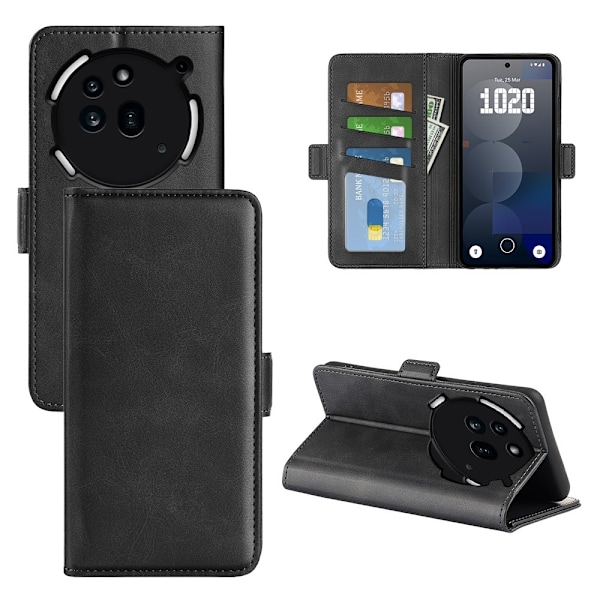 SKALO Nothing Phone (3a) Pro 5G Premium ID Plånboksfodral - Svart Svart