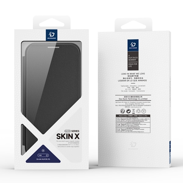 DUX DUCIS Samsung A56 5G Skin X Pro Lompakkokotelo - Musta Black