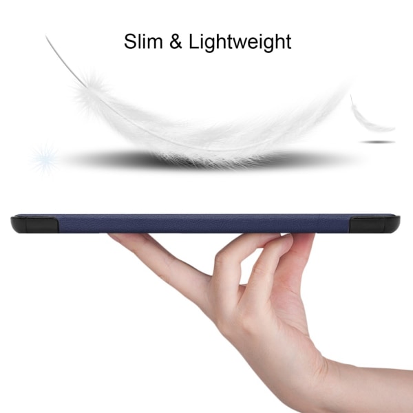 SKALO Samsung Tab S6 Lite Trifold Suojakotelo - Tummansininen Dark blue