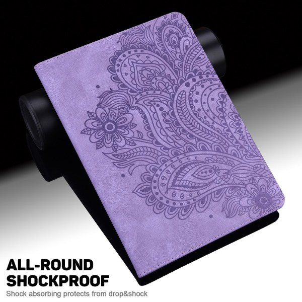 SKALO Samsung Tab A8 10.5 (2021/2022) Mandala Suojakotelo - Violetti Purple