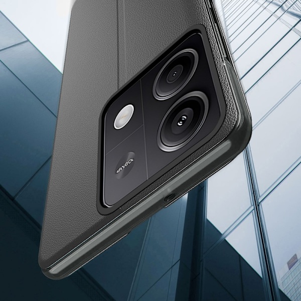 SKALO Xiaomi Redmi Note 13 5G Clear View Window Fodral - Blå Blå