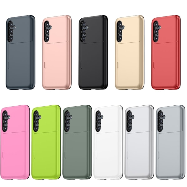 SKALO Samsung S25+ Armor Korthållare Skal - Grön Grön