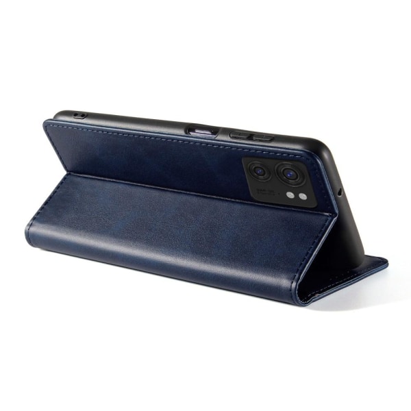 SKALO Motorola Edge 40 5G Premium Plånboksfodral - Blå Blå