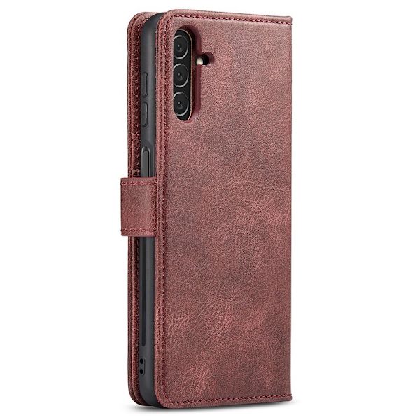 DG MING Samsung A13 5G 2-in-1 magneetti lompakkokotelo - Punainen Red