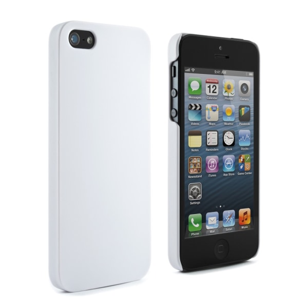 Etui i hård plast til iPhone 5 / 5S / SE - Hvid MultiColor