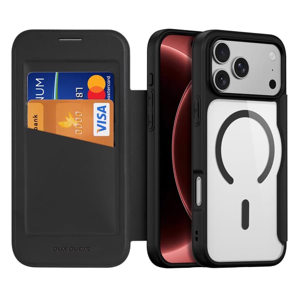 DUX DUCIS Skin X Pro Flip Cover til iPhone 18 Pro - Sort Black