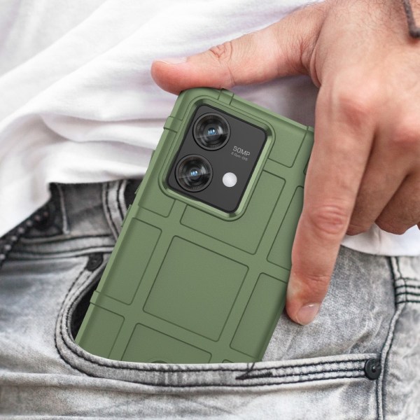 SKALO Motorola Edge 40 Neo 5G Rugged Shield Stöttåligt TPU-skal Grön