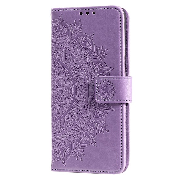 SKALO Motorola Edge 50 Fusion Mandala Plånboksfodral - Lila Lila