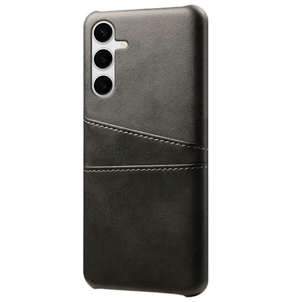SKALO Samsung S25+ PU-Läder Korthållare Skal - Svart Svart