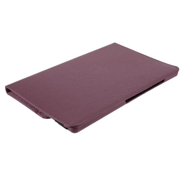 SKALO Samsung Tab A9+ 360 Litchi Flip Cover - Lilla Purple