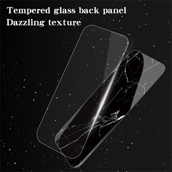 SKALO iPhone 16 Pro Max Marmori karkaistu lasi TPU-suojakuori - #3 Multicolor
