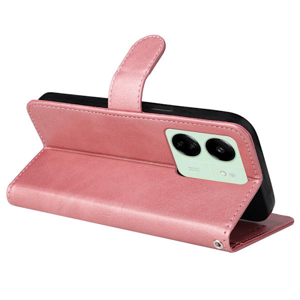 SKALO Xiaomi Redmi 13C 4G PU-nahkainen Lompakkokotelo - Valitse väri Pink