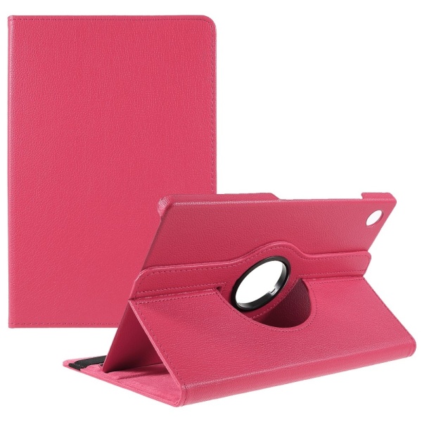 SKALO Samsung Tab A9+ 360 Litchi Flip Cover - Cerise Cerise