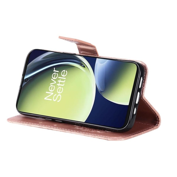 SKALO OnePlus Nord CE 3 Lite 5G Mandala Plånboksfodral - Roségul Rosa guld