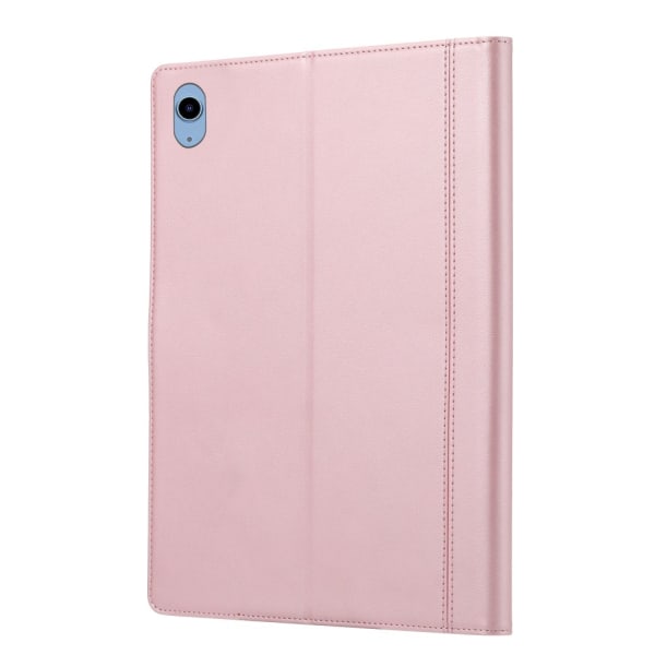 SKALO iPad 10.9 (2022) PU-læder pungetui med rum til penne - Pink Pink