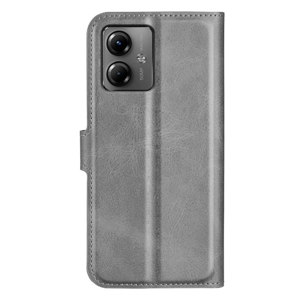 SKALO Motorola Moto G14 Premium Plånboksfodral - Grå grå