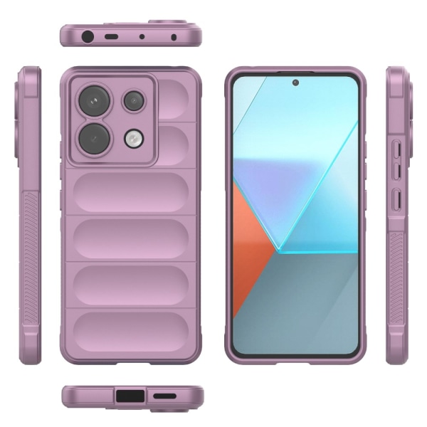 SKALO Xiaomi Redmi Note 13 Pro 5G Puffer Bumper TPU-Skal - Lila Lila