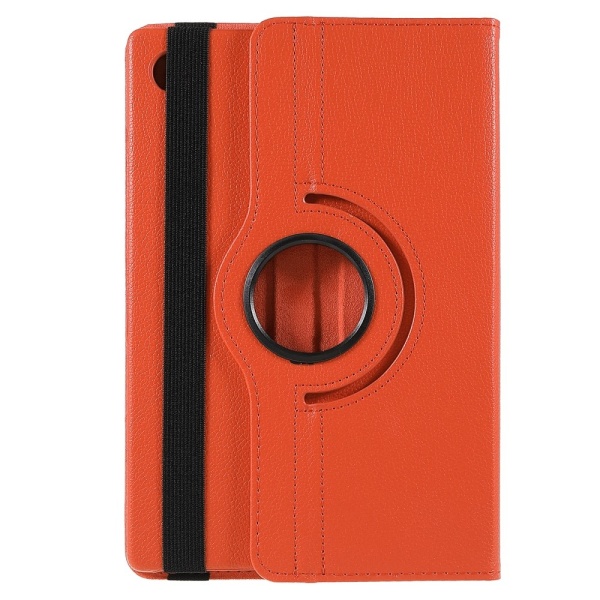 SKALO Samsung Tab A9+ 360 Litchi Fodral - Orange Orange