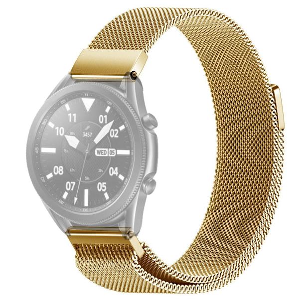 SKALO Milanese Loop to Samsung Watch 3 45mm - Valitse väri Gold