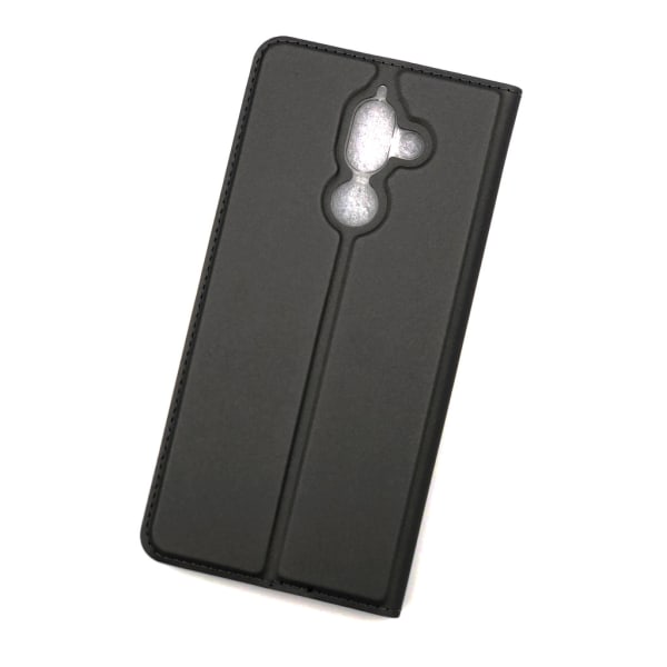 Plånboksfodral Ultratunn design Nokia 7 Plus - fler färger Mörkgrå