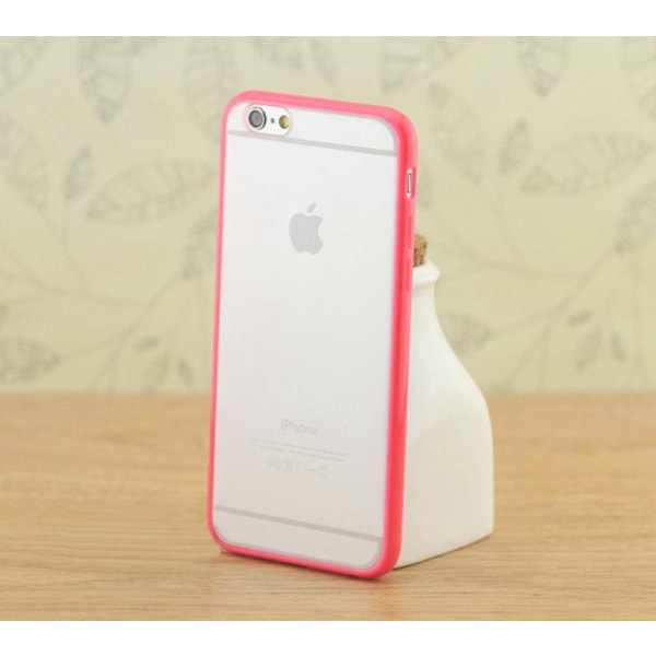 Transparent skal med färgad ram iPhone 6/6S Black