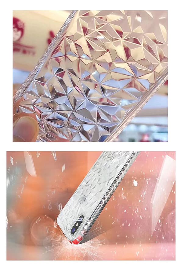 Extra tåligt 3D Diamant TPU iPhone 7/8 Pink