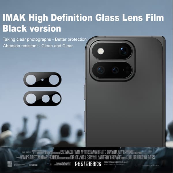 IMAK Kamerabeskyttelse af hærdet glas til Google Pixel 11 Pro Fold - Sort Black